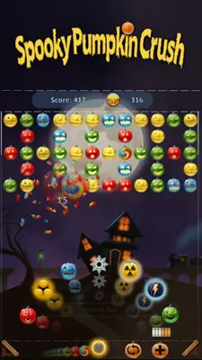 Spooky Pumpkin Crush android App screenshot 8